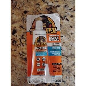 Gorilla Waterproof Caulk & Seal  Silicone Sealant. 2.8 oz